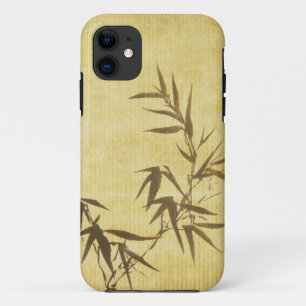 Grunge Stained Bamboo Paper Background iPhone 11 Case