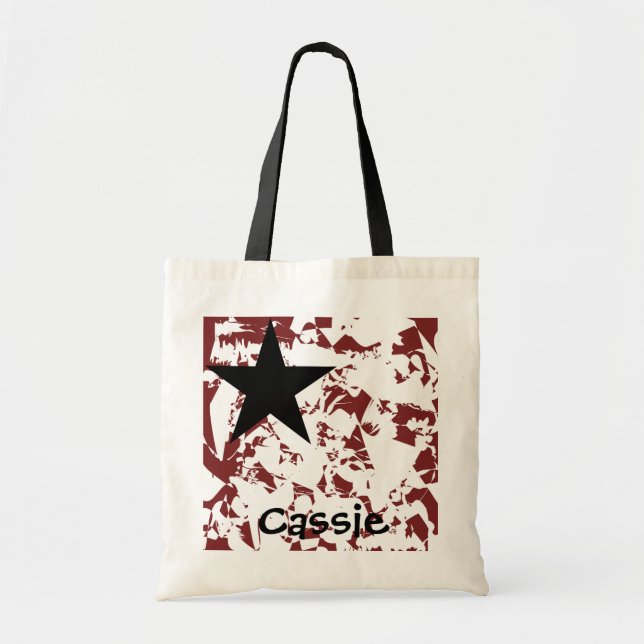 Grunge Star Back To School Bag (Front)