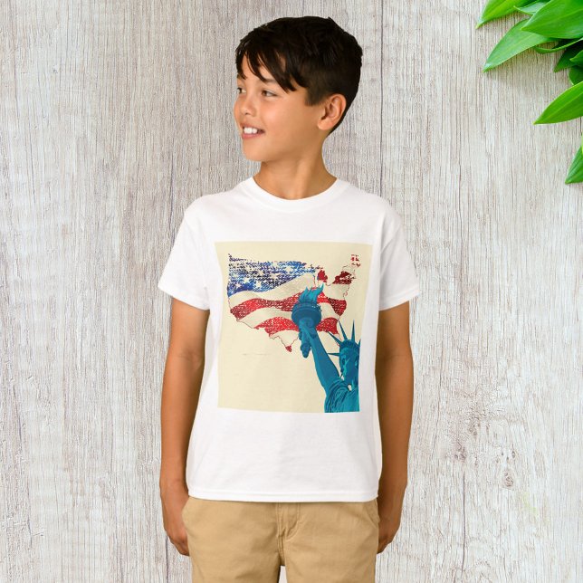 Grunge Statue Of Liberty T-Shirt (Creator Uploaded)