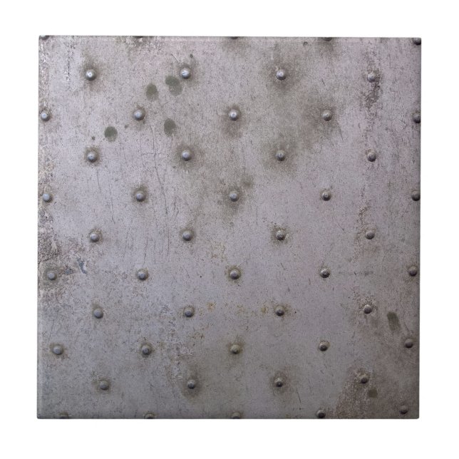 Grunge Steel Sheet with Rivets Tile (Front)
