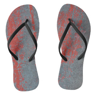 Grunge stone texture flip flops