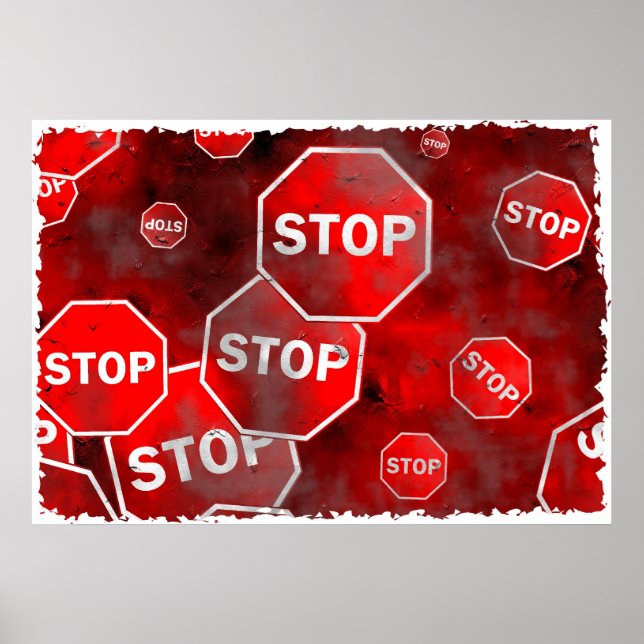 Grunge Stop Signs (Front)