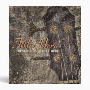 Grunge String Instrument Music Binder