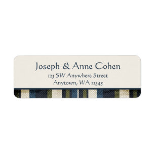Grunge Stripes Adresse de retour
