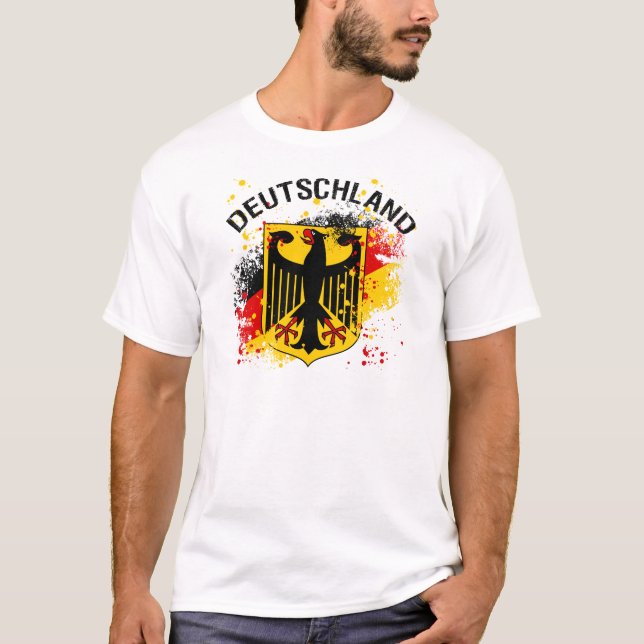 Grunge style Deutschland - Germany Design T-Shirt (Front)