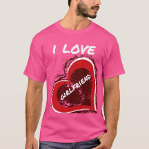 Grunge Style I Love My Girlfriend Heart Design