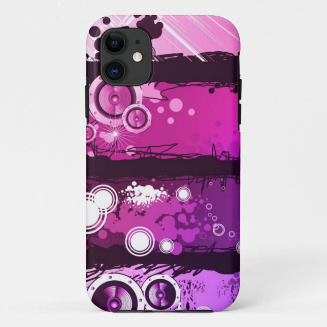 Grunge Style Music Banner 3 Case-Mate iPhone Case (Back)
