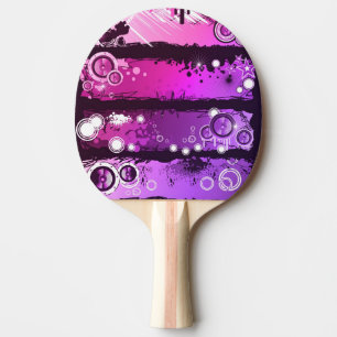Grunge Style Music Banner 3 Ping Pong Paddle
