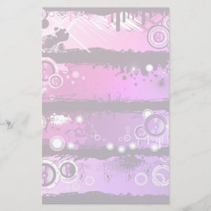 Grunge Style Music Banner 3 Stationery