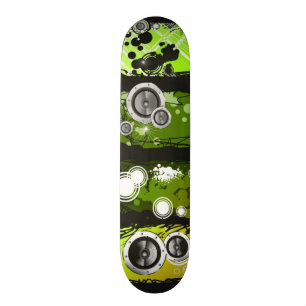 Grunge Style Music Banner Skateboard