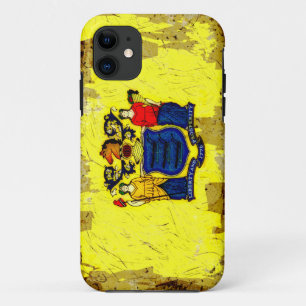 Grunge Style New Jersey Flag iPhone 11 Case
