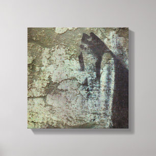 Grunge Style Textured Stone Earthy Colours Canvas Print