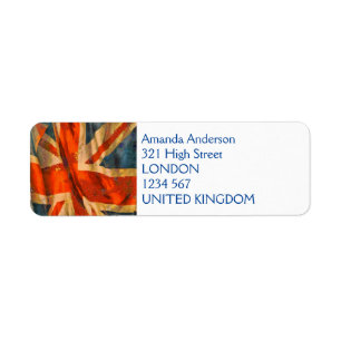 Grunge Style Union Jack British Drapeau Illustrati