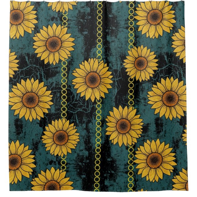 Grunge Sunflower & Chain Stripe (Front)