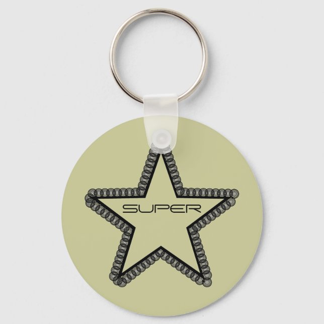 Grunge Superstar Keychain (Front)