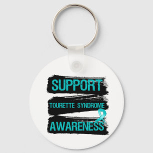 Grunge - Support Tourette Syndrome Awareness Keychain