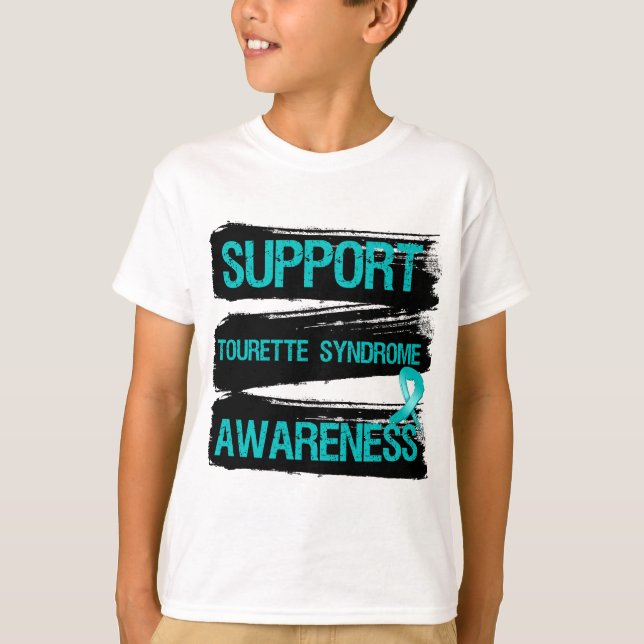 Grunge - Support Tourette Syndrome Awareness T-Shirt (Front)
