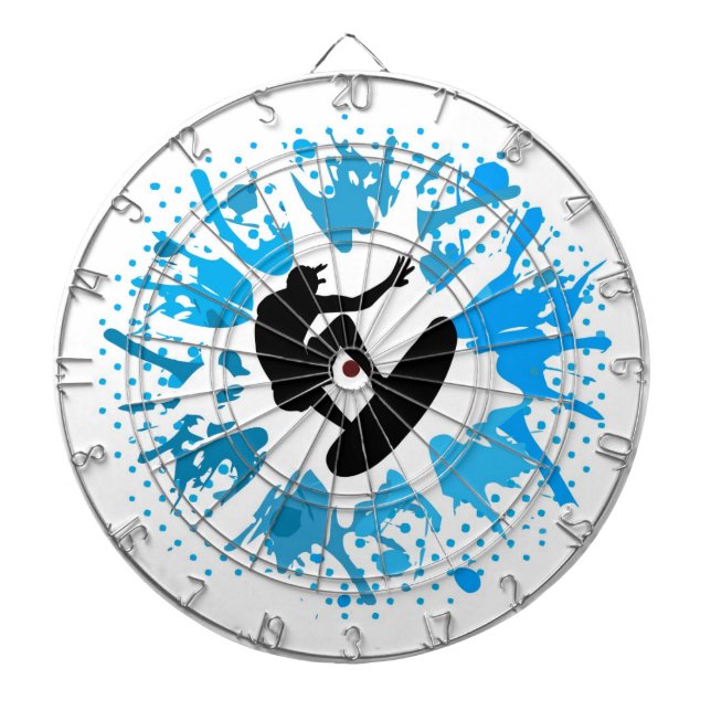 Grunge surfer dartboard (Front)