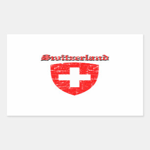 Grunge Switzerland coat of arms designs Sticker