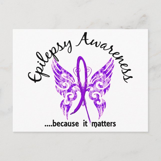 Grunge Tattoo Butterfly 6.1 Epilepsy Postcard (Front)
