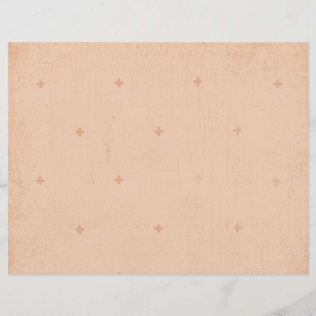 Grunge Texture Beige Background Junk Journal Paper (Front)