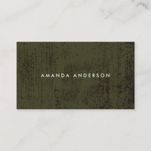 Grunge Texture Business Card (Front)