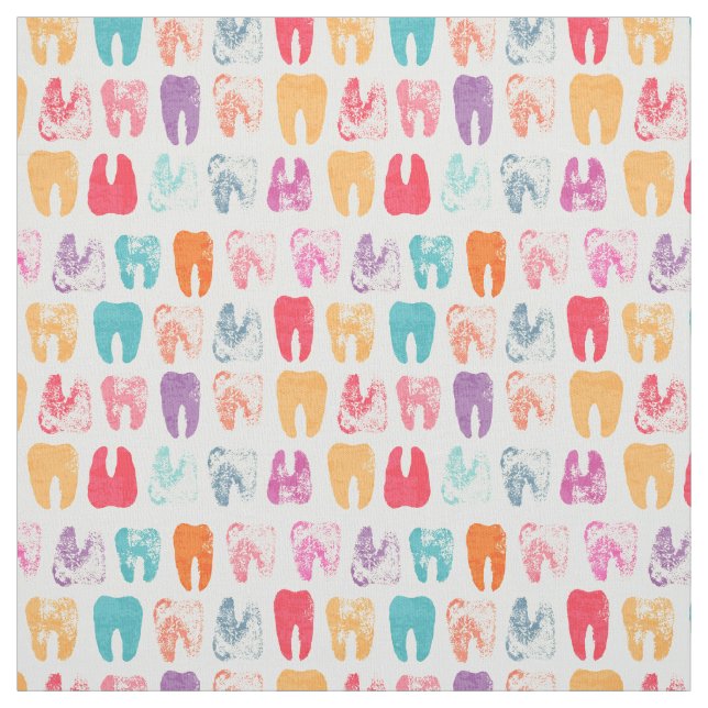 Grunge Tooth Pattern Fabric (Swatch)
