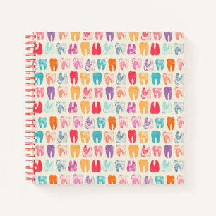 Grunge Tooth Pattern Notebook