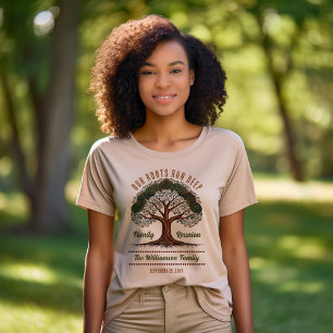 Grunge Tree of Life Family Tree Family Reunion Tri-Blend Shirt