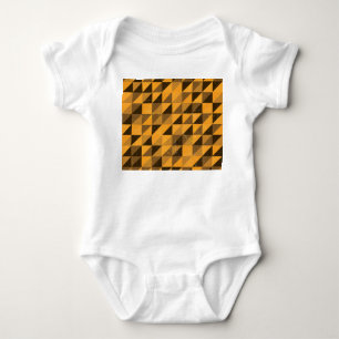 Grunge Triangle: Abstract Pattern Design Baby Bodysuit