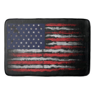 Grunge U.S.A flag Bath Mat