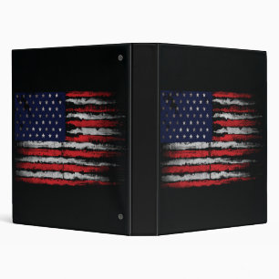 Grunge U.S.A flag Binder