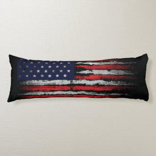 Grunge U.S.A flag Body Pillow