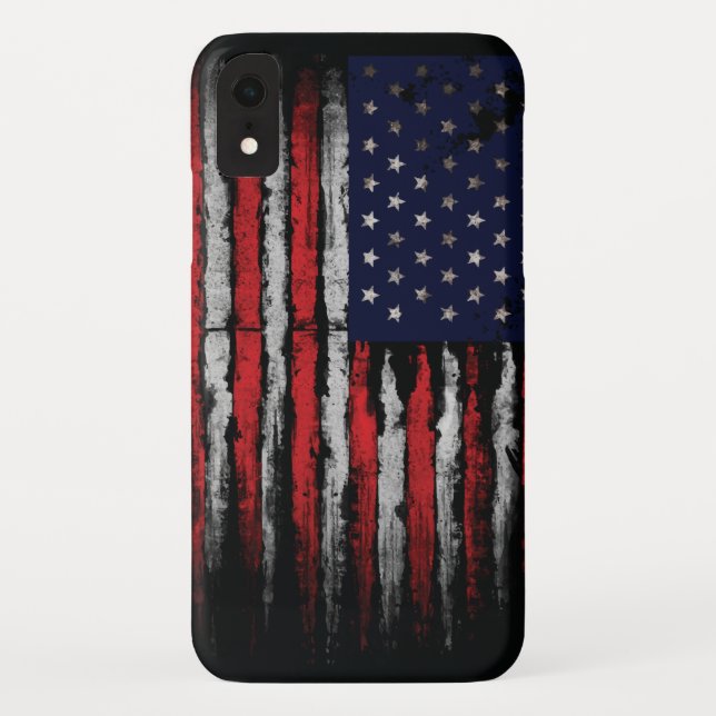 Grunge U.S.A flag Case-Mate iPhone Case (Back)