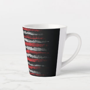 Grunge U.S.A flag Latte Mug