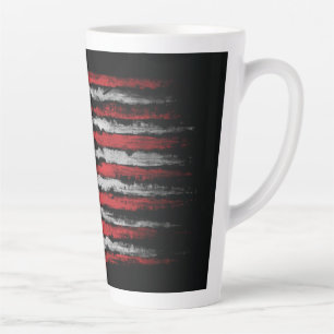 Grunge U.S.A flag Latte Mug