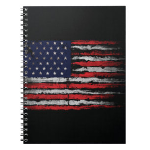 Grunge U.S.A flag Notebook