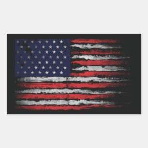 Grunge U.S.A flag Sticker