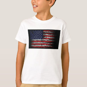 Grunge U.S.A flag  T-Shirt
