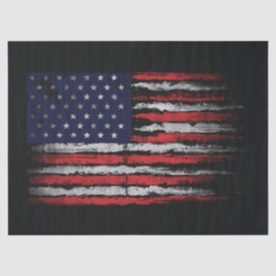 Grunge U.S.A flag Tissue Paper