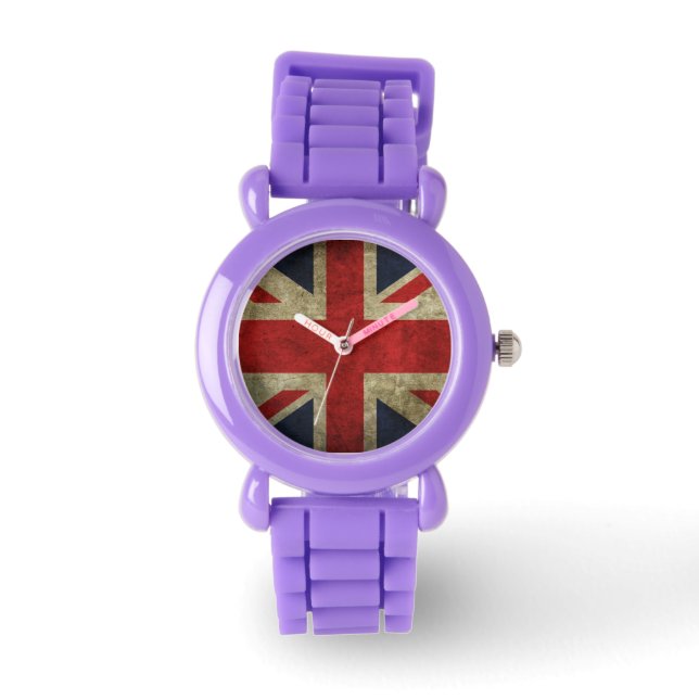 Grunge Union-Jack British Flag Watch (Front)