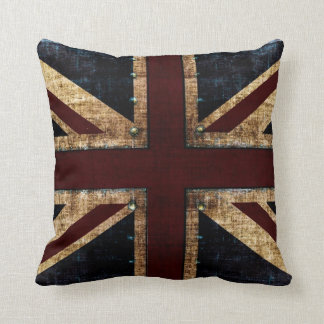 Grunge Union Jack toss pillows