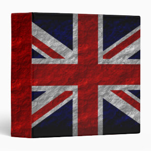 Grunge United Kingdom Flag 2 Binder