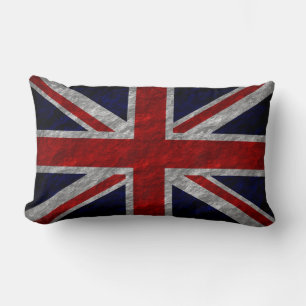 Grunge United Kingdom Flag 2 Lumbar Pillow