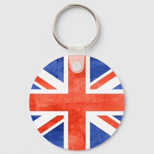 Grunge United Kingdom Flag Keychain