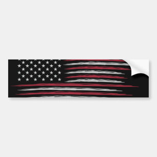 Grunge USA flag Bumper Sticker