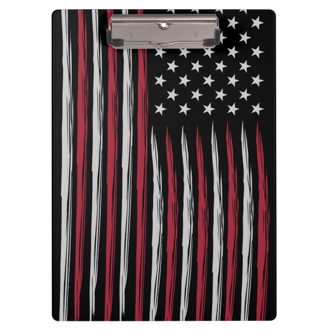 Grunge USA flag Clipboard (Front)