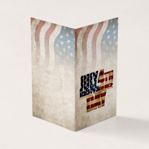 Grunge USA July 4th Independence Graphic