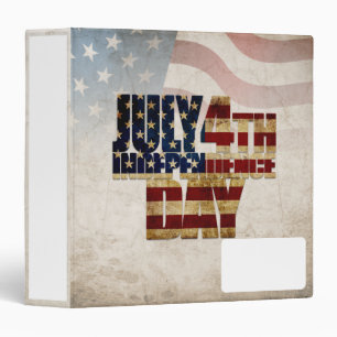 Grunge USA July 4th Independence Graphic Binder