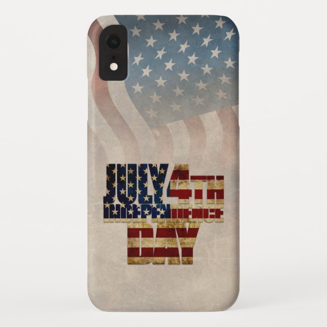 Grunge USA July 4th Independence Graphic Case-Mate iPhone Case (Back)